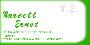 marcell ernst business card